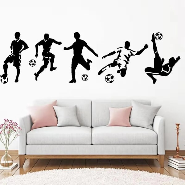 Diy Beckham football Wall Sticker Pvc Wall Art Stickers Modern Fashion Wallsticker For Kids Rooms Nursery Room Decor Decal Mural 80*27cm