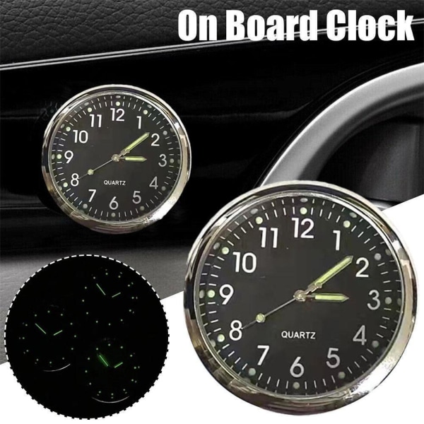 Car Clock Mini Luminous Stick-On Digital Watches Clock For Vehicle New R2E0