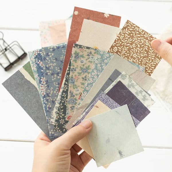 60 Pcs  Ins Style Creative Small Fresh Collage Retro Memo Basic Diary Material Paper Collage Scrapbook