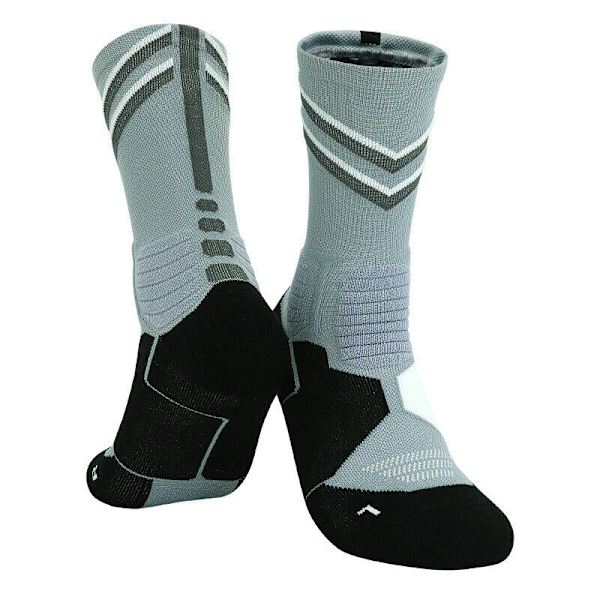 Elite Basketball Crew Socks Athletic Cushion Socks for Men 2 Pairs