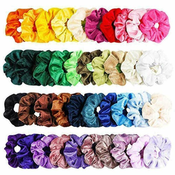 12 Pcs Velvet Hair Scrunchies Hair Ties Elastic Hair Ropes Bands For Women Girls