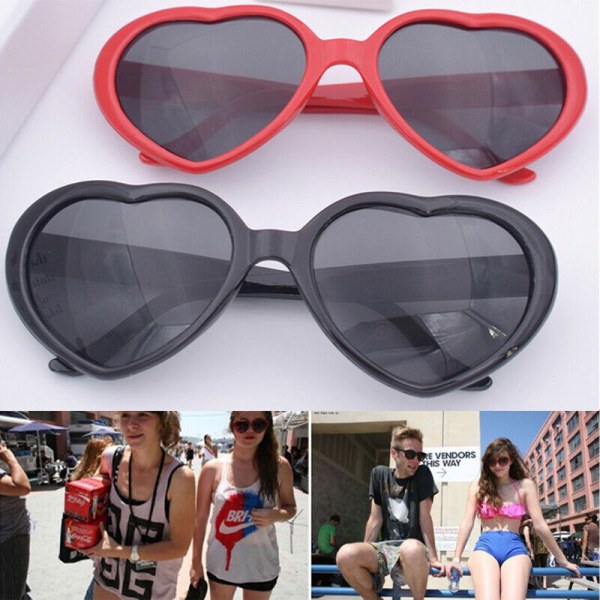 Fashion Love Heart Shape Women Sunglasses Protect Eyes Practical Unisex Eyew;WL