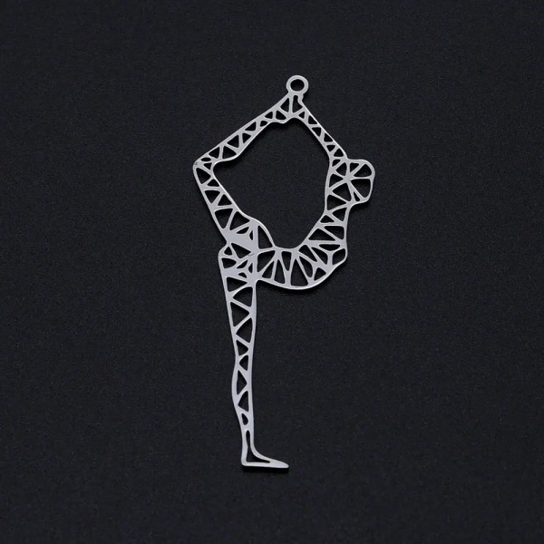 3pcs/lot Geometric Fashion Sun Star Earring Pendant Wholesale 316 Stainless Steel Yoga Dancer Flower of Life Charm Pendants