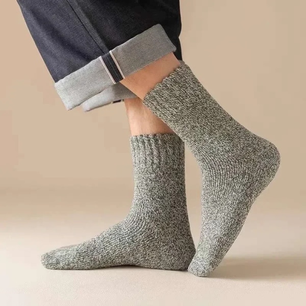 5Pairs Thicken Wool Socks Men High Quality Towel Keep Warm Winter Stocking Soft Fluffy Cotton For Man Thermal Against Cold Sox