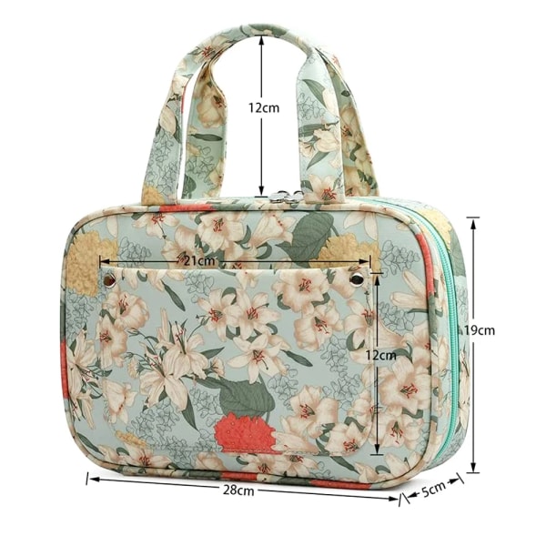 Empty Crochet Hook Bag Portable Travel Idyllic Style Storage Cases Organizer Empty Zipper Bag Knitting Needles Case Sewing Tool