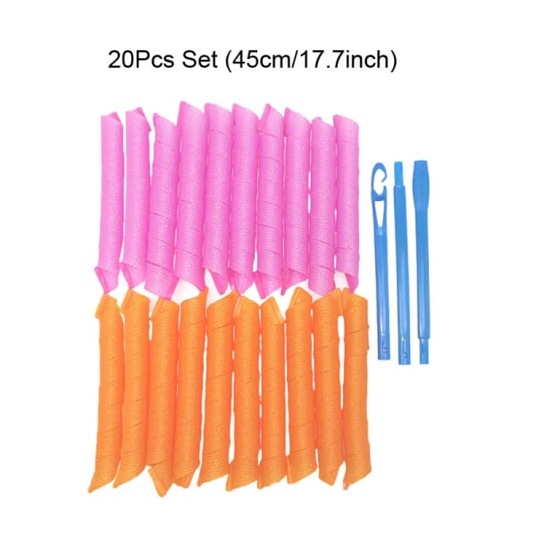 20Pcs Set Portable Magic Hair Curler Wave Formers Hair Styling Accessories Hair Styling Tool DIY Hair Rollers