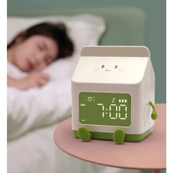 Alarm Clock for Children Kawaii Alarm Clock Time Management Cartoon Electronic Watch Desk LED Digital Clocks Table Decorations