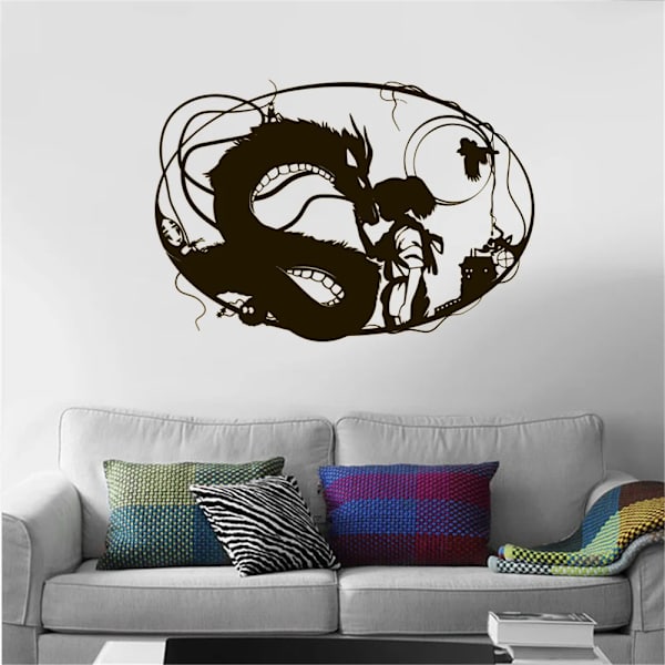 Comics Manga Anime Cartoon Hayao Miyazaki Spirited Away Wall Decals Vinyl Wall Stickers For Kids Rooms Art Decor Mural Poster
