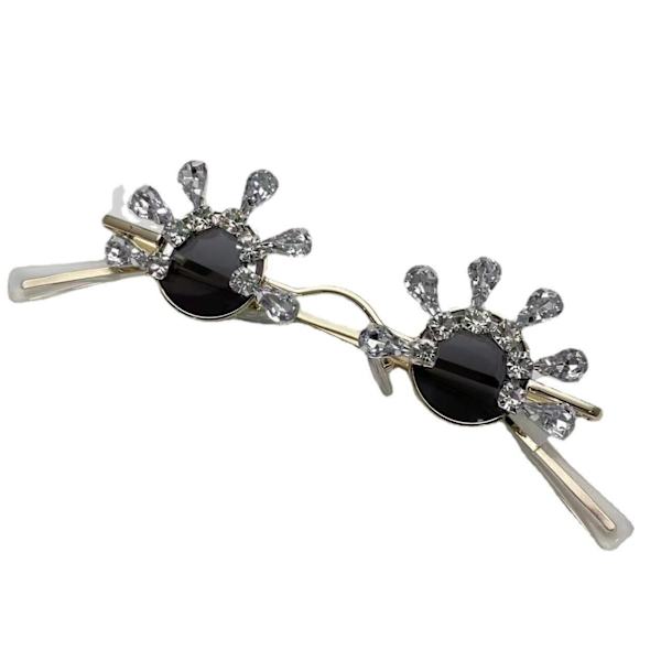Womens Sunglasses UV400 Bling Rhinestone Small Round Personalized For Party D