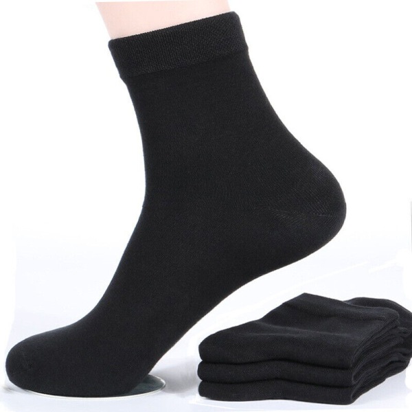 5 Pairs of men's cotton business formal deodorant and breathable tube socks