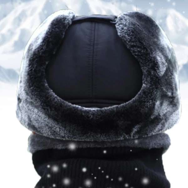 Thicken Winter Warm Hat Men Faux Fur Bomber Hat Ear Flap Cap Women Soft Thermal Bonnets Hats for Outdoor Fishing Skiing Cap Hats