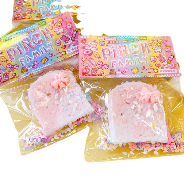 Sakura Toast Squeeze Decompression Toy Decompression Artifact