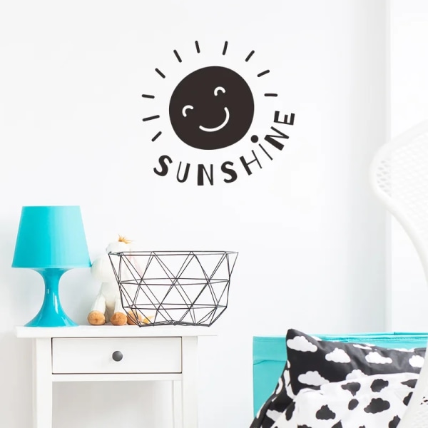 Personality sunshine living background wall decoration bedroom transformation atmosphere wall stickers self-adhesive wallpaper