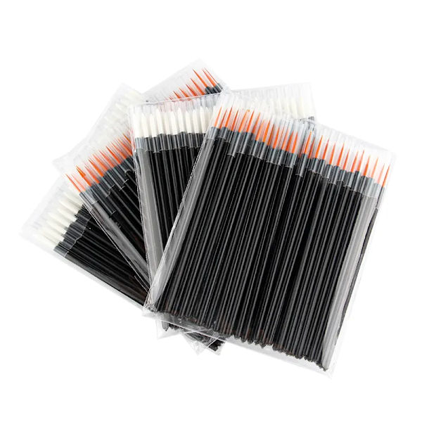 HOT 50PCS Eyeliner Brushes Long Thin Tip Applicator Eyeliner Wand Women Makeup Brush Cosmetic Disposable Supplies for Eye Beauty