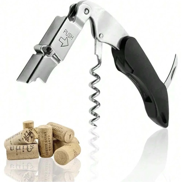 Professional Wine Opener ABS Handle Wine Corkscrew Waiter’s Corkscrew Beer Opener Bottle Opener  Portable Wine Tool Foil Cutter