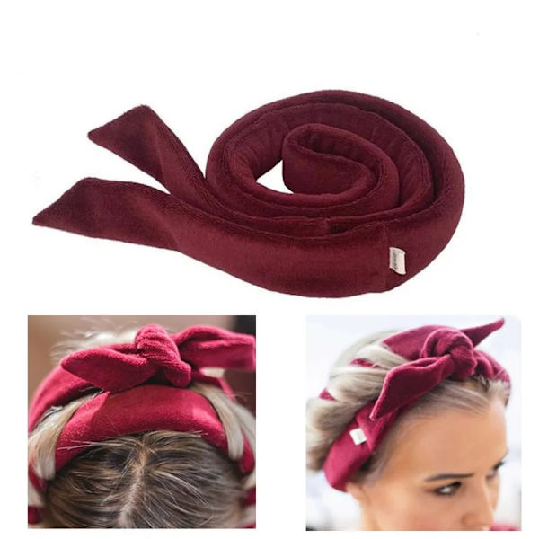 Heatless Curling Rod Headband Heatless Curls To Sleep In, No Heat Curl with Hair Rope, Sleeping Curls Velvet Hair Rollers