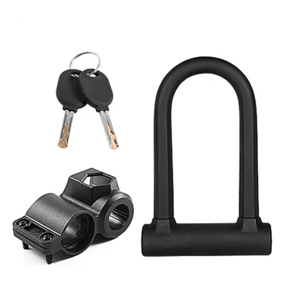 Mountain Bike Road Bike Lock Rainproof Hydraulic Shear Resistance Zinc Alloy Bicycle Motorcycle Scooter Cycling Lock for Scooter