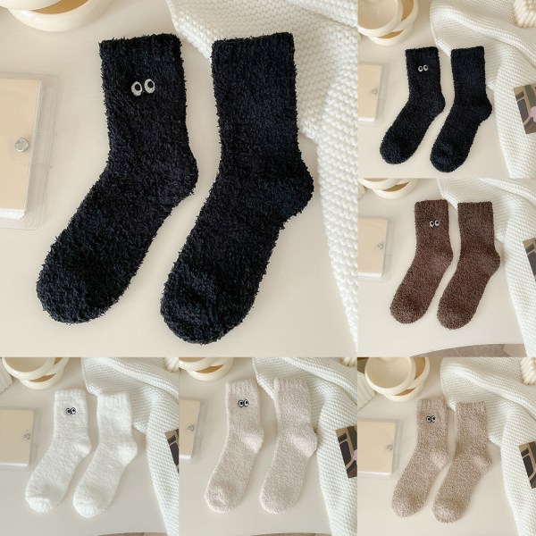 5pairs  Fashionable New Pattern Cute Autumn And Winter Stockings Warm And Comfortable