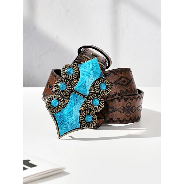Retro palace style ethnic style wide waistband for women's high-end accessories decoration with skirt, jeans, waist seal belt