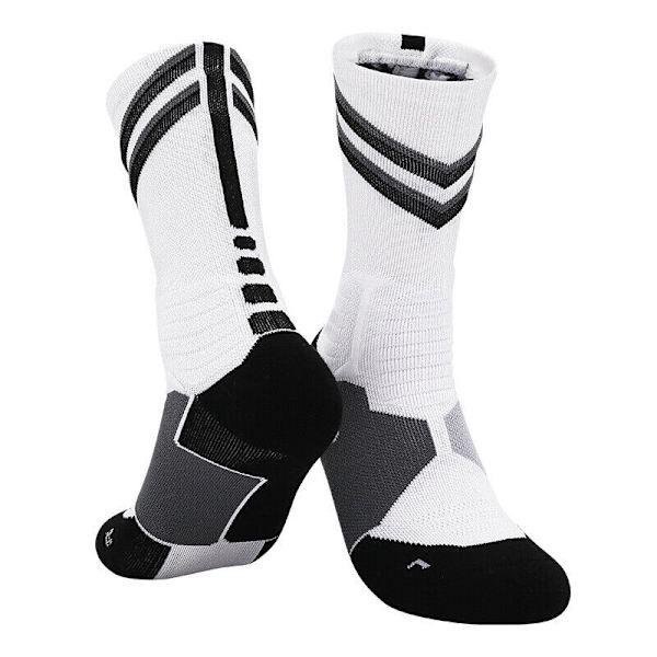 Elite Basketball Crew Socks Athletic Cushion Socks for Men 2 Pairs
