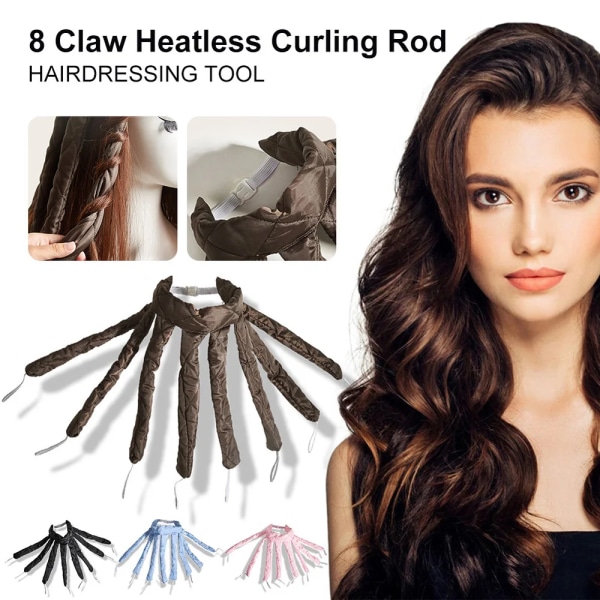 Lazy Curling Heatless Curling Rod Headband Ribbon Silk Hairwear Curlers No Heat Sleeping Soft Curler for Girl Woman Styling Tool