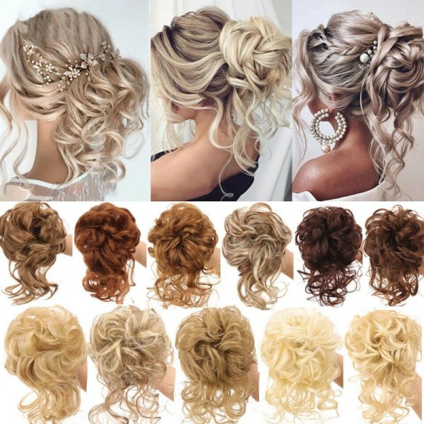 Thick Curly Messy Bun Hair Piece Scrunchie Natural Hair Extensions More Colors