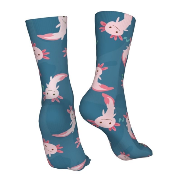 Unisex axolotl Socks 3D Colorful Athletic Sport Novelty Socks