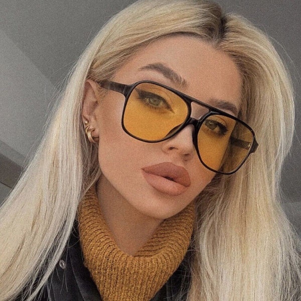 Fashionable Party Double Beam Sunglasses New Fashionable INS Glasses Personalize