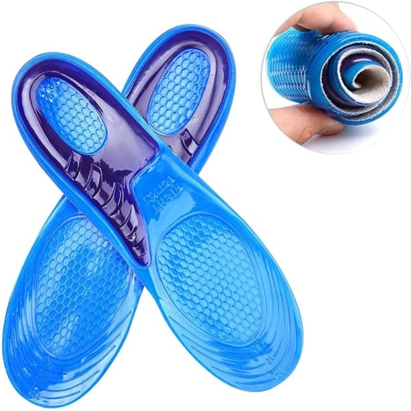 1Pair Silicone Insoles for Shoes Orthotic Arch Support Insole Soft Shoe Inserts Sport Anti-slip Template For Man Women Shoe Sole