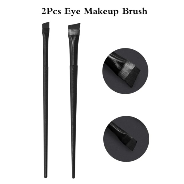 Eye Makeup Brushes Flat Eyebrow Eyeliner Brush Professional Angled Eyes Brow Pincel Maquiagem Make Up Cosmetic Tools