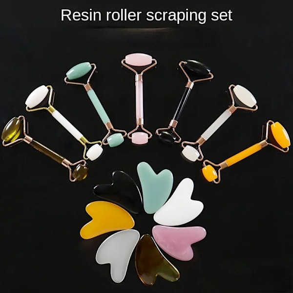 Facial Skin Lifting Scraper Anti-Wrinkle Face Gua sha Gua Sha Massage Roller Neck Face Massager Board Scraping Massager Non Jade