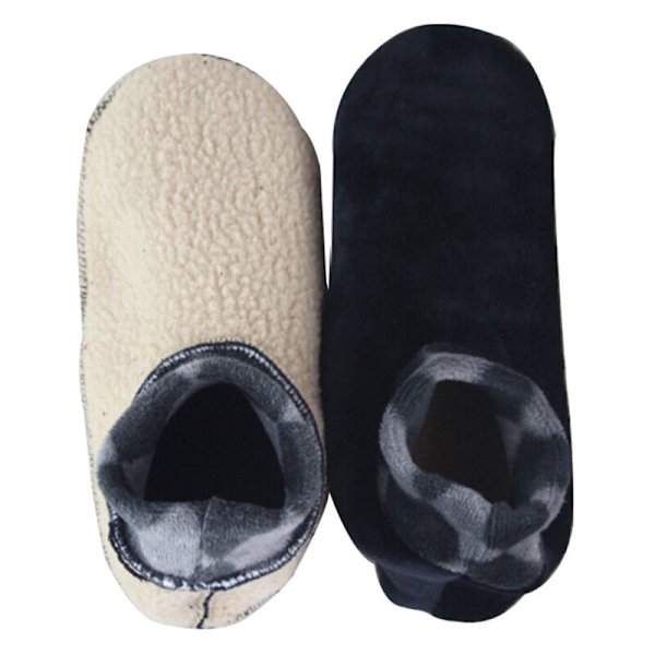 Men's Winter Warm Home Soft Fleece Thick Bed Sock Non Slip Slipper Floor Soc;WL