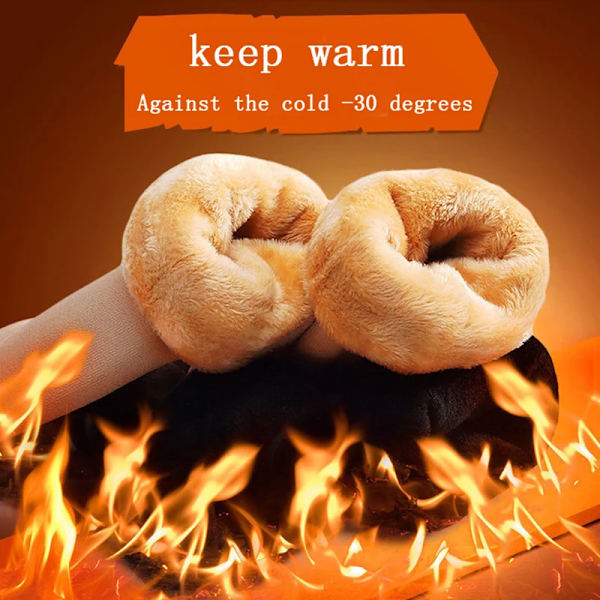 New Velvet Women Winter Warm Thicken Thermal Socks Soft Casual Solid Color Sock Wool Cashmere Home Snow Boots Floor Sock 1Pairs