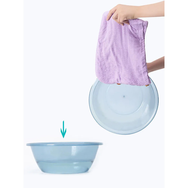 Microfiber Hair Towel,Care Cap with Button,Super Absorbent Hair Towel Wrap Fast Drying Hair Wraps  Women Bathroom Accessories