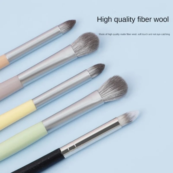 Single Makeup Brush Double-ended Eye Shadow Brush Smudge Detail Highlight Brush Brighten Soft Professional Makeup Tool