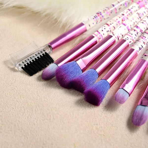 10pcs Makeup Brushes Set Face Eyes Make Up Brush Powder Foundation Blush Blending Eye shadow Lip Eyebrow Eyeliner Brush