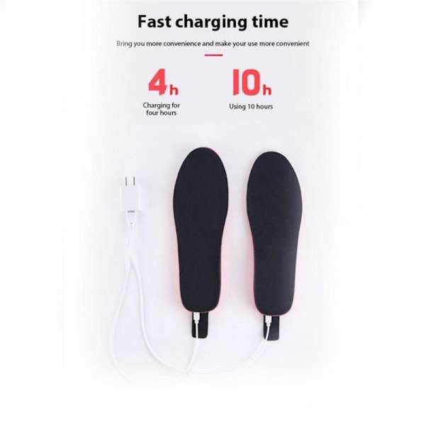 USB Electric Charging Heated Shoe Insoles Winter Ski Foot Warmer Remote Control