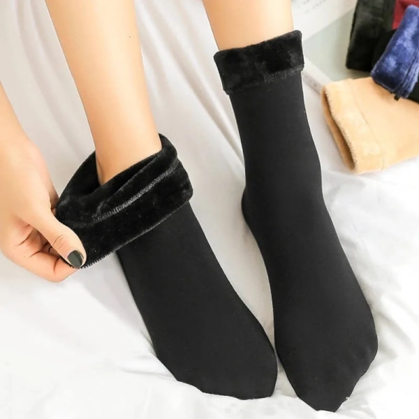 Women Winter Thicken Warm Socks Solid Color Nylon Thermal Snow Boots Floor sleeping Socks for Men Soft Velvet Wool Cashmere Sock
