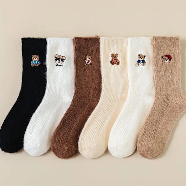 2023 Autumn and Winter Socks Women's Mid-tube Socks Wool Socks Stockings Comfortable Soft Plush Socks Women   ֧    ߧ    ߧ  ܧ