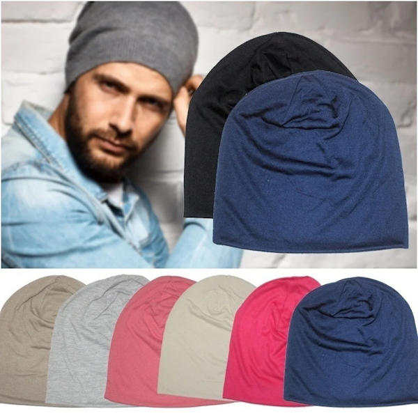 Dammössa i bomull Slouchy mössa för kvinnor Man Stickad benmössa Dam Skullies Keps Utomhuskemo mössa