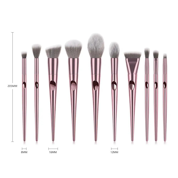Rose gold makeup brush tip handle single high gloss blush brush eyebrow brush eye shadow brush professional makeup brush set