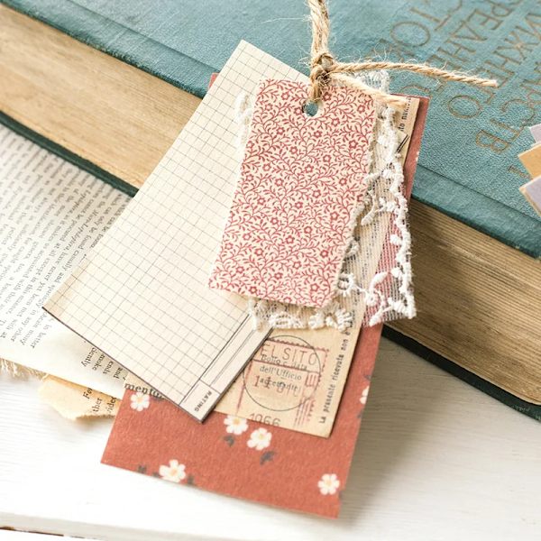 60 Pcs  Ins Style Creative Small Fresh Collage Retro Memo Basic Diary Material Paper Collage Scrapbook
