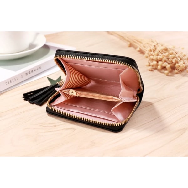 1pcs Love Tassel Women Wallet Ladies Mini Small Short Wallet Cute Girl Zipper Pu Leather Coin Purse Female Hand Wallet Purse