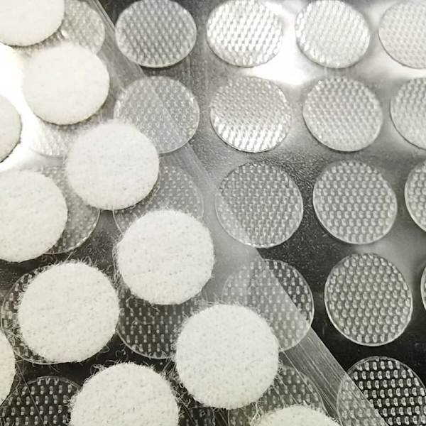 100pairs Auto Self Adhesive Dots Transparent Baby Fastener Tape Strong Glue Sticker Round Coins Hook and Loop Tapener 10/15/20mm