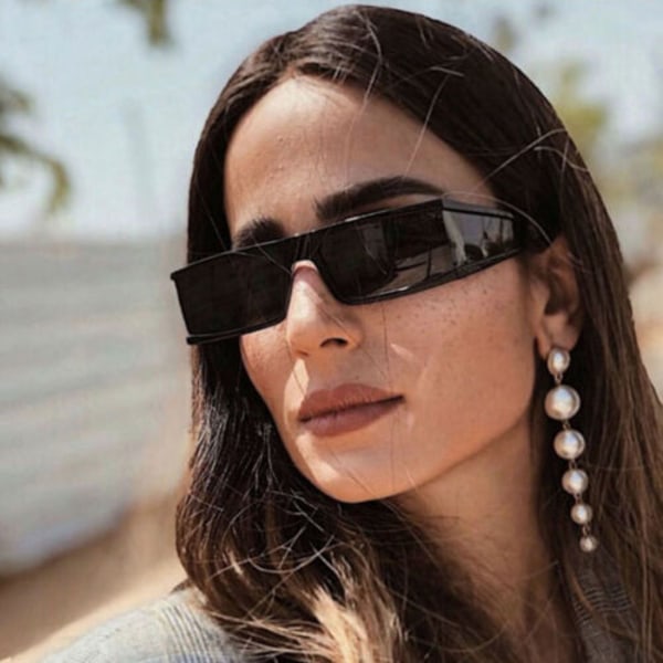 Fashion Small Shield Sunglasses Men's Women Square Shade Glasses Outdoor Eyewear