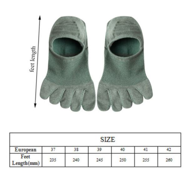 Womens Men's Casual Cotton Toes Socks Winter Sports Five Finger Socks Boat Socks