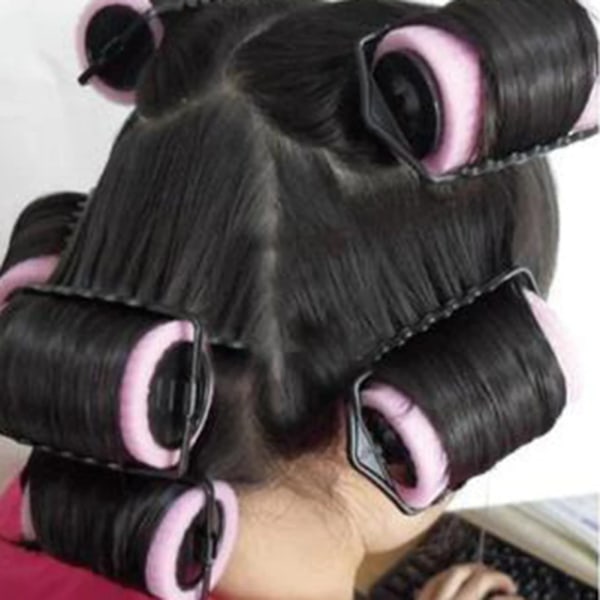 8pcs Soft Sponge Foam Hair Rollers Curlers Home DIY Curling Hair Styling