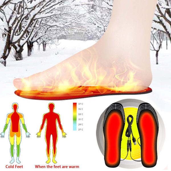 USB Heated Shoes Insoles Can Be Cut Winter Warm Heating Insoles Pad Feet For Boo