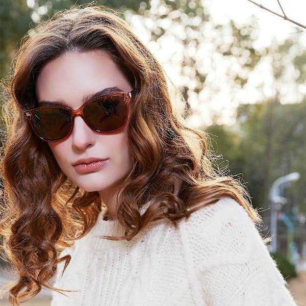 Rectangular Polarized Sunglasses Womens Mens Oversized Lightweight Comfortable H
