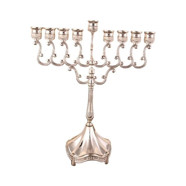Hanukkah Menorah Candle Stands Tabletop 9 Branches Candle Holder for Christmas Exquisite Candlestick Table Home Decor